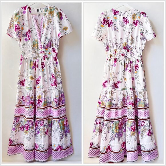 Anthropologie The Somerset floral prints Maxi Dress Size M - Picture 2 of 8